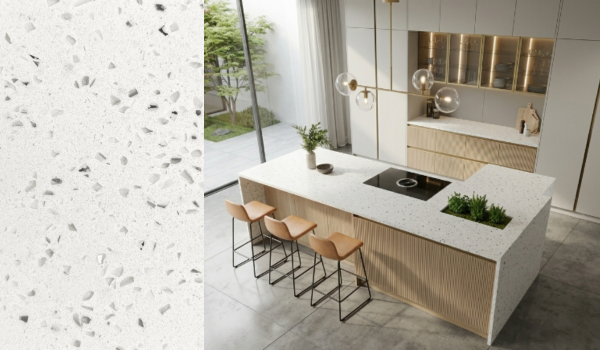 Quartzo Stone White Star